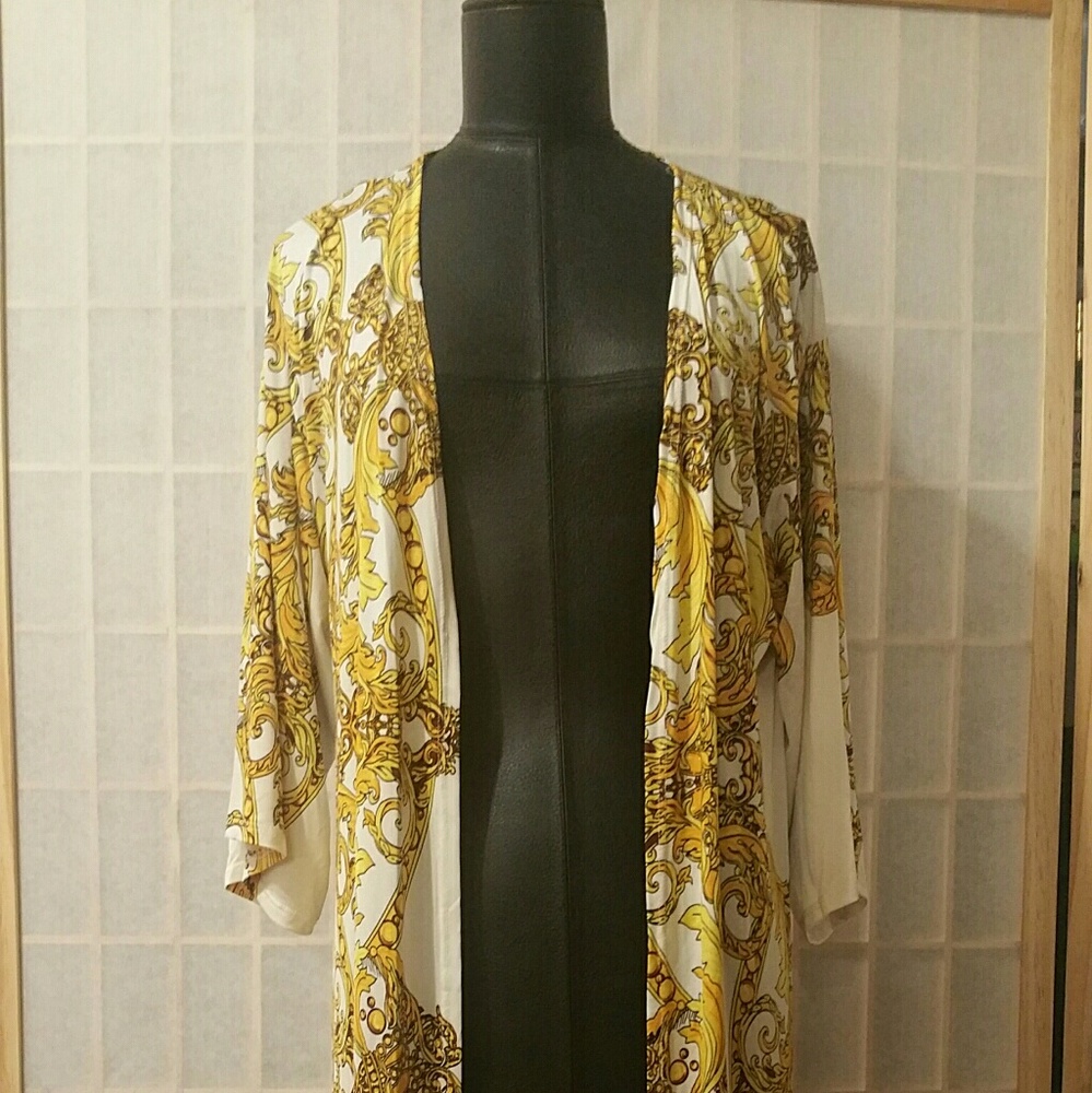 💐 "V SWIRL" OPEN COAT